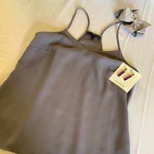 Gray elegant top (camisoles)